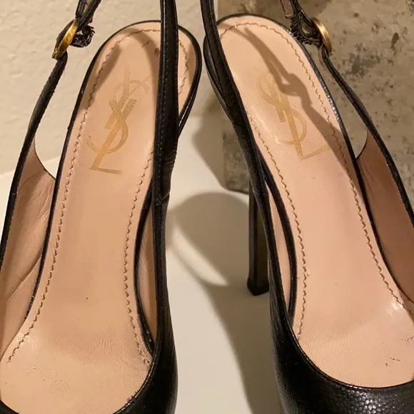 YSL slingback heels