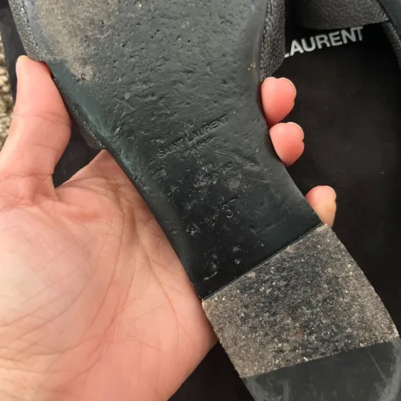 Ysl tribute flat mules