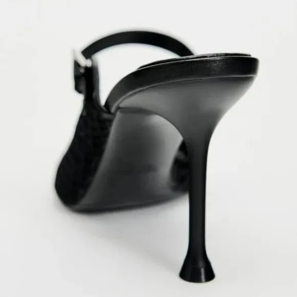 ZARA HEELED MESH MULES