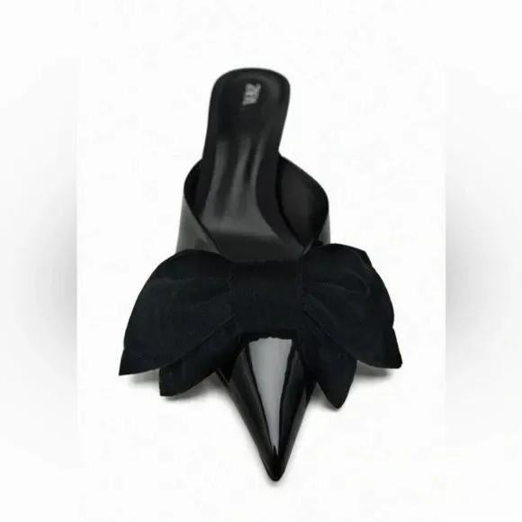 ZARA HEELED MULES WITH BOW