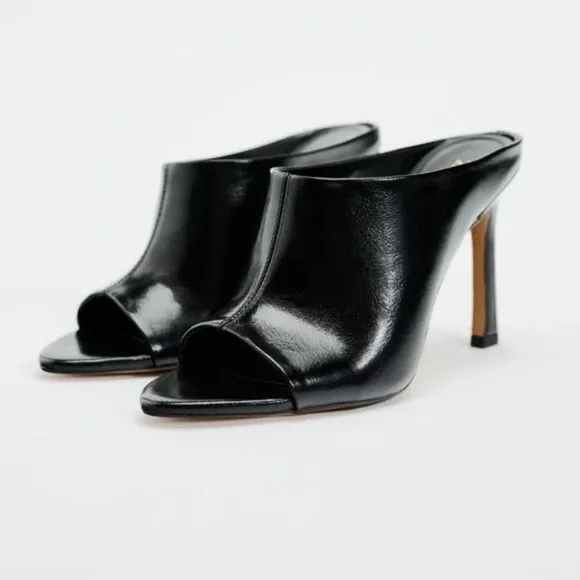 ZARA HIGH HEEL MULES