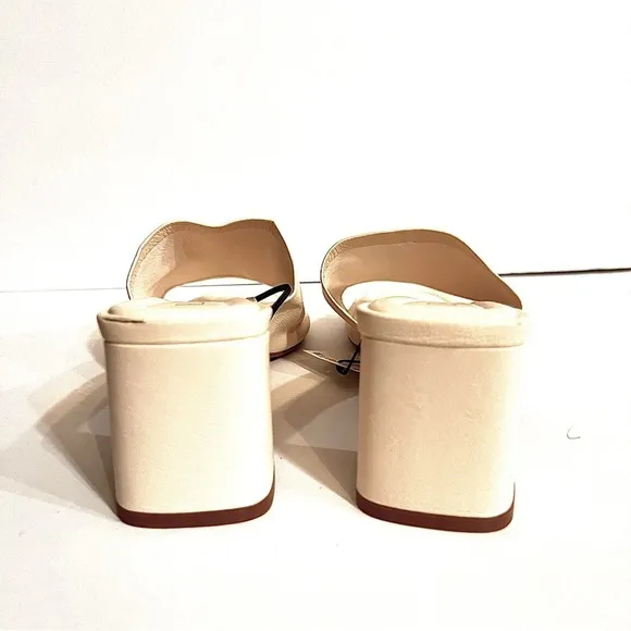Zara Leather Mules (nwt) Off-White, Size 9 (40)