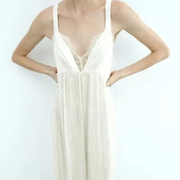 ZARA Limited Edition Sequin Knit Slip Dress Size M NEW WITH TAG!