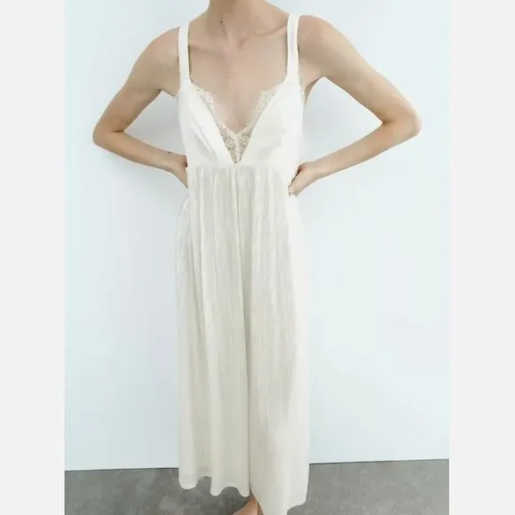 ZARA Limited Edition Sequin Knit Slip Dress Size M NEW WITH TAG!