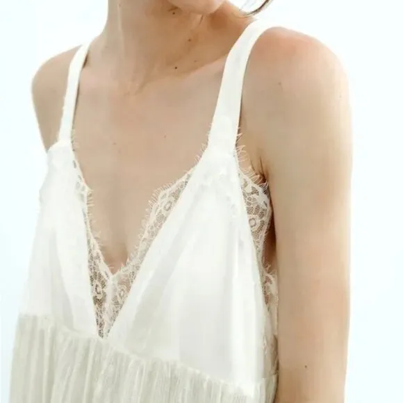 ZARA Limited Edition Sequin Knit Slip Dress Size M NEW WITH TAG!