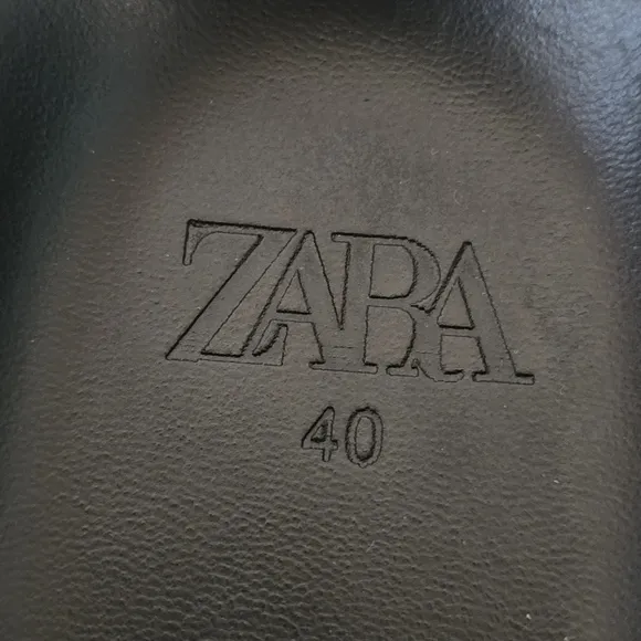 ZARA Mule Clogs Leather Slip-on Mules Size 40