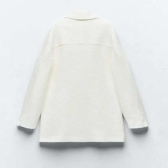 ZARA TEXTURED COAT Runs big