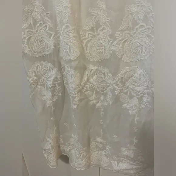 Zara Woman lace tiered midi tank dress Small