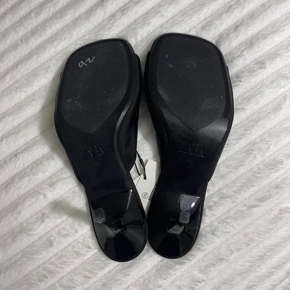 ☆Zara Women’s Black Bow Kitten Heels☆