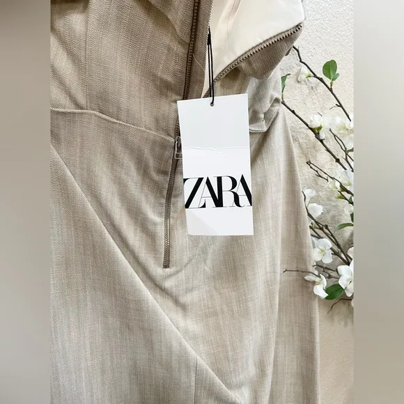 ZARA ASYMMETRICAL SLIP DRESS 3265/332/200/014