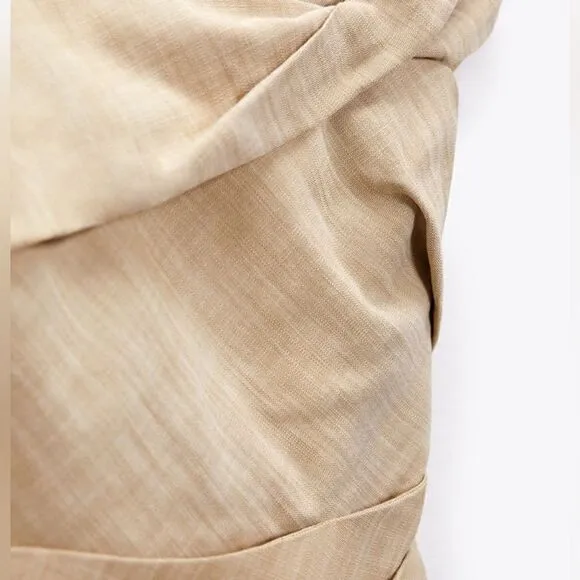 ZARA ASYMMETRICAL SLIP DRESS