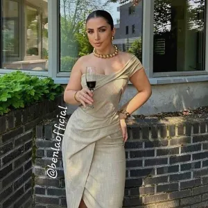 ZARA ASYMMETRICAL SLIP DRESS