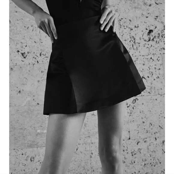 ZARA SATIN EFFECT SKORT NWT