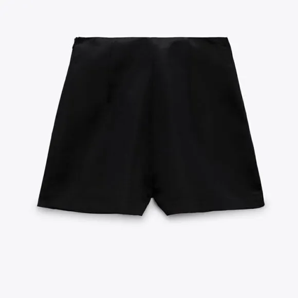 ZARA SATIN EFFECT SKORT NWT
