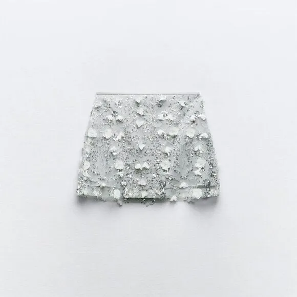 ZARA SEQUIN MINI SKIRT