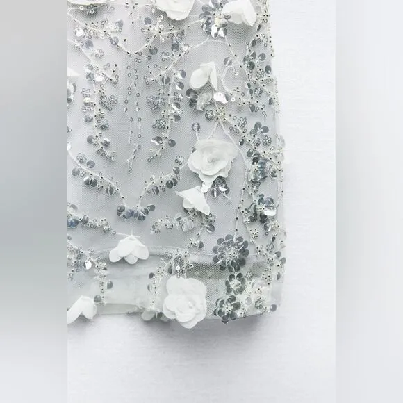 ZARA SEQUIN MINI SKIRT