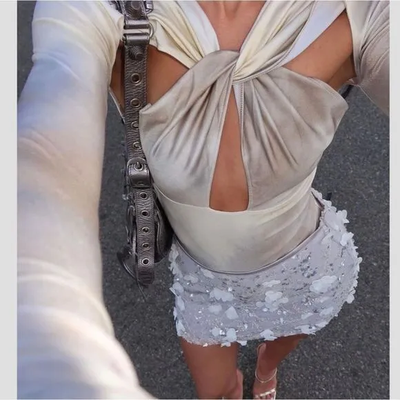 ZARA SEQUIN MINI SKIRT
