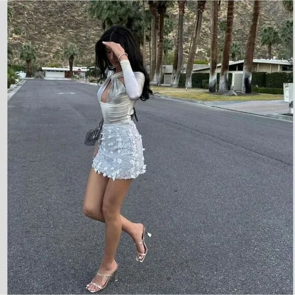 ZARA SEQUIN MINI SKIRT
