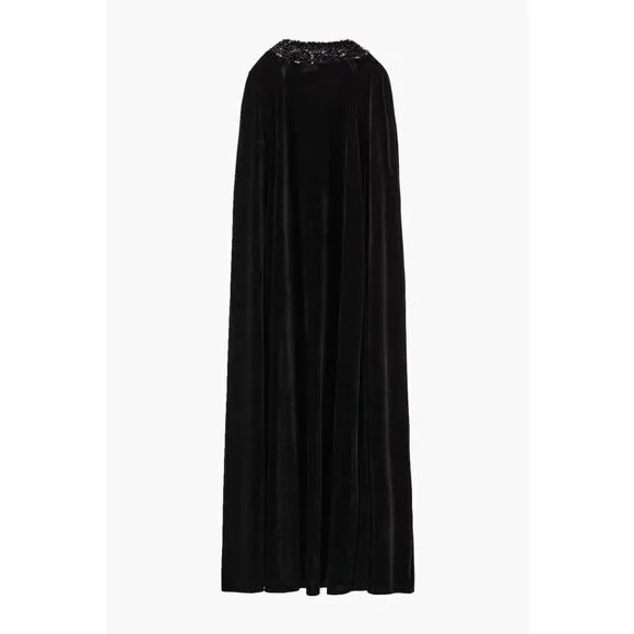 ZARA SEQUIN VELVET CAPE NWT